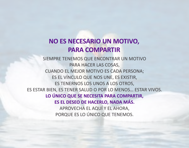 No es necesario un motivo, para compartir Diciembre 24 de 2011